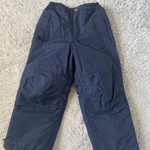 Lands End Kids Size 5 Snow Pants Navy Blue Grow With Me EUC Snowboard Ski
